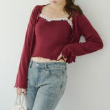 【2枚SET】レース付ワイドリブアンサンブル | NICE CLAUP / OLIVE des OLIVE　OUTLET | 詳細画像6 