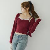 【2枚SET】レース付ワイドリブアンサンブル | NICE CLAUP / OLIVE des OLIVE　OUTLET | 詳細画像8 