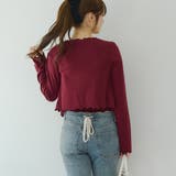 【2枚SET】レース付ワイドリブアンサンブル | NICE CLAUP / OLIVE des OLIVE　OUTLET | 詳細画像9 