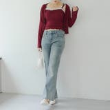 【2枚SET】レース付ワイドリブアンサンブル | NICE CLAUP / OLIVE des OLIVE　OUTLET | 詳細画像13 