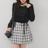 ブラック | チョーカー付ドロストプルオーバー | NICE CLAUP / OLIVE des OLIVE　OUTLET