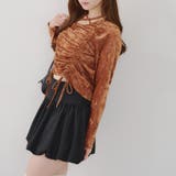 ブラウン | チョーカー付ドロストプルオーバー | NICE CLAUP / OLIVE des OLIVE　OUTLET