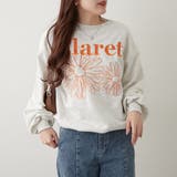 オートミール | フラワー刺繍スウェット | NICE CLAUP / OLIVE des OLIVE　OUTLET