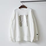 柄1 | 【NUNIFE】箔プリント裏起毛スウェット | RMAF NICE CLAUP / OLIVE des OLIVE