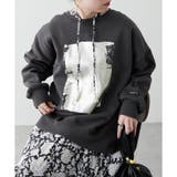 スミクロ | 【NUNIFE】箔プリント裏起毛スウェット | RMAF NICE CLAUP / OLIVE des OLIVE