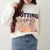 3匹の子犬めがねスウェット | NICE CLAUP / OLIVE des OLIVE　OUTLET | 詳細画像3 