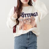 3匹の子犬めがねスウェット | NICE CLAUP / OLIVE des OLIVE　OUTLET | 詳細画像4 