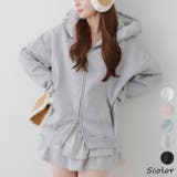 【5色展開】裏起毛 ラメキラキラファーパーカー | RMAF　NICE CLAUP / OLIVE des OLIVE | 詳細画像1 