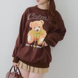 キラキラロゴクマ裏起毛プルオーバー | NICE CLAUP / OLIVE des OLIVE OUTLET | 詳細画像1