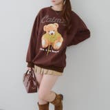 キラキラロゴクマ裏起毛プルオーバー | NICE CLAUP / OLIVE des OLIVE OUTLET | 詳細画像2