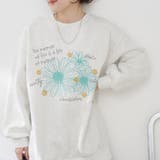 お花とロゴのアソート裏起毛プルオーバー | RMAF　NICE CLAUP / OLIVE des OLIVE | 詳細画像7 