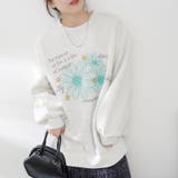 お花とロゴのアソート裏起毛プルオーバー | RMAF　NICE CLAUP / OLIVE des OLIVE | 詳細画像8 