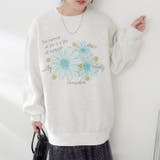 お花とロゴのアソート裏起毛プルオーバー | RMAF　NICE CLAUP / OLIVE des OLIVE | 詳細画像9 