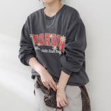 お花とロゴのアソート裏起毛プルオーバー | RMAF　NICE CLAUP / OLIVE des OLIVE | 詳細画像17 