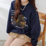 お花とロゴのアソート裏起毛プルオーバー | RMAF　NICE CLAUP / OLIVE des OLIVE | 詳細画像26 