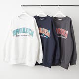 お花とロゴのアソート裏起毛プルオーバー | RMAF　NICE CLAUP / OLIVE des OLIVE | 詳細画像4 