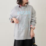 トップグレー | 【NUNIFE】図案刺繍裏起毛スウェット | RMAF　NICE CLAUP / OLIVE des OLIVE