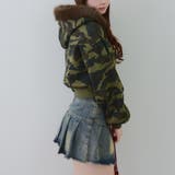 裏起毛で暖かい、ラメファーパーカー | RMAF NICE CLAUP / OLIVE des OLIVE | 詳細画像10