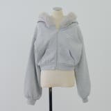 裏起毛で暖かい、ラメファーパーカー | RMAF NICE CLAUP / OLIVE des OLIVE | 詳細画像13