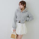 裏起毛で暖かい、ラメファーパーカー | RMAF NICE CLAUP / OLIVE des OLIVE | 詳細画像20