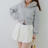 裏起毛で暖かい、ラメファーパーカー | RMAF NICE CLAUP / OLIVE des OLIVE | 詳細画像22