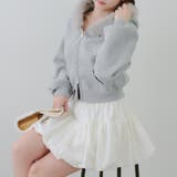 裏起毛で暖かい、ラメファーパーカー | RMAF NICE CLAUP / OLIVE des OLIVE | 詳細画像23