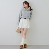 裏起毛で暖かい、ラメファーパーカー | RMAF NICE CLAUP / OLIVE des OLIVE | 詳細画像32