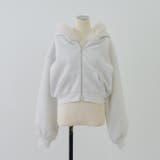 裏起毛で暖かい、ラメファーパーカー | RMAF NICE CLAUP / OLIVE des OLIVE | 詳細画像33