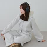 裏起毛で暖かい、ラメファーパーカー | RMAF NICE CLAUP / OLIVE des OLIVE | 詳細画像38