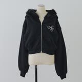 裏起毛で暖かい、ラメファーパーカー | RMAF NICE CLAUP / OLIVE des OLIVE | 詳細画像44