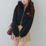 裏起毛で暖かい、ラメファーパーカー | RMAF NICE CLAUP / OLIVE des OLIVE | 詳細画像45