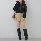 裏起毛で暖かい、ラメファーパーカー | RMAF NICE CLAUP / OLIVE des OLIVE | 詳細画像51