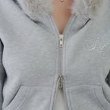 裏起毛で暖かい、ラメファーパーカー | RMAF NICE CLAUP / OLIVE des OLIVE | 詳細画像64