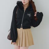 ブラック | 裏起毛で暖かい、ラメファーパーカー | RMAF NICE CLAUP / OLIVE des OLIVE