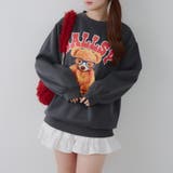 メガネを付けたくまさん裏起毛スウェット | NICE CLAUP / OLIVE des OLIVE OUTLET | 詳細画像2