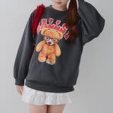 メガネを付けたくまさん裏起毛スウェット | NICE CLAUP / OLIVE des OLIVE OUTLET | 詳細画像4