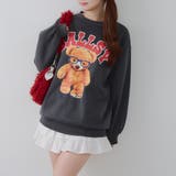 メガネを付けたくまさん裏起毛スウェット | NICE CLAUP / OLIVE des OLIVE OUTLET | 詳細画像6