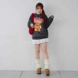 メガネを付けたくまさん裏起毛スウェット | NICE CLAUP / OLIVE des OLIVE OUTLET | 詳細画像8