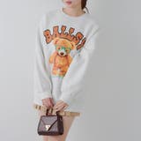 メガネを付けたくまさん裏起毛スウェット | NICE CLAUP / OLIVE des OLIVE OUTLET | 詳細画像12