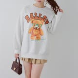 メガネを付けたくまさん裏起毛スウェット | NICE CLAUP / OLIVE des OLIVE OUTLET | 詳細画像13