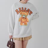 メガネを付けたくまさん裏起毛スウェット | NICE CLAUP / OLIVE des OLIVE OUTLET | 詳細画像14