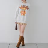メガネを付けたくまさん裏起毛スウェット | NICE CLAUP / OLIVE des OLIVE OUTLET | 詳細画像16