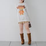 メガネを付けたくまさん裏起毛スウェット | NICE CLAUP / OLIVE des OLIVE OUTLET | 詳細画像18