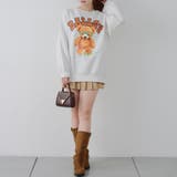 メガネを付けたくまさん裏起毛スウェット | NICE CLAUP / OLIVE des OLIVE OUTLET | 詳細画像19