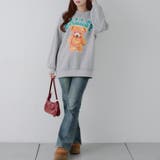 メガネを付けたくまさん裏起毛スウェット | NICE CLAUP / OLIVE des OLIVE OUTLET | 詳細画像25