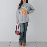 メガネを付けたくまさん裏起毛スウェット | NICE CLAUP / OLIVE des OLIVE OUTLET | 詳細画像26