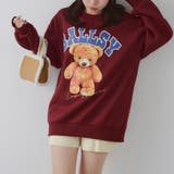 メガネを付けたくまさん裏起毛スウェット | NICE CLAUP / OLIVE des OLIVE OUTLET | 詳細画像32