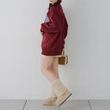 メガネを付けたくまさん裏起毛スウェット | NICE CLAUP / OLIVE des OLIVE OUTLET | 詳細画像36