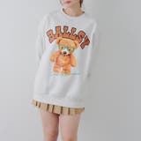 オートミール | メガネを付けたくまさん裏起毛スウェット | NICE CLAUP / OLIVE des OLIVE OUTLET