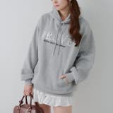 グレー | キラキラロゴ裏起毛BIGパーカー | RMAF NICE CLAUP / OLIVE des OLIVE